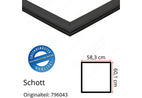 Schott Türdichtung 60,1 x 58,3 cm Ersatzteil: 796043
