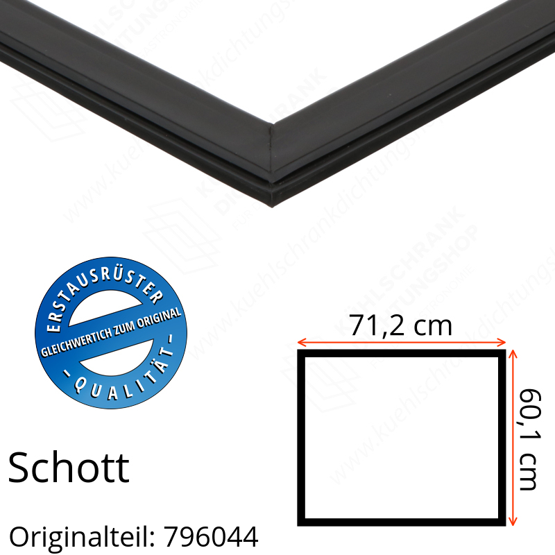 Schott Türdichtung 60,1 x 71,2 cm Ersatzteil: 796044