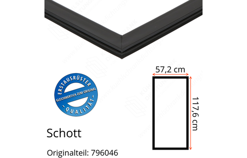 Schott Türdichtung 117,6 x 57,2 cm Ersatzteil: 796046