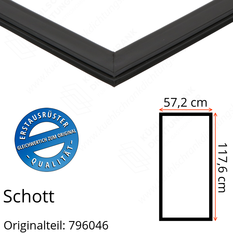 Schott Türdichtung 117,6 x 57,2 cm Ersatzteil: 796046