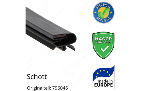 Schott Türdichtung 117,6 x 57,2 cm Ersatzteil: 796046