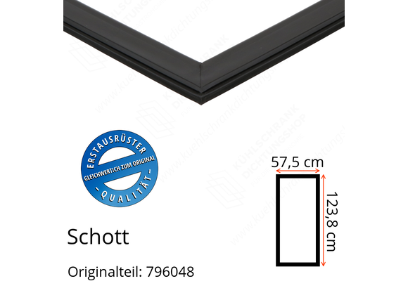 Schott Türdichtung 123,8 x 57,5 cm Ersatzteil: 796048