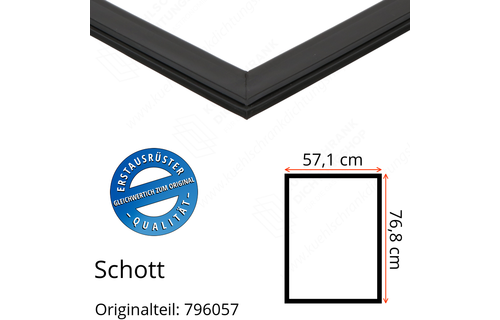 Schott Türdichtung 76,8 x 57,1 cm Ersatzteil: 796057