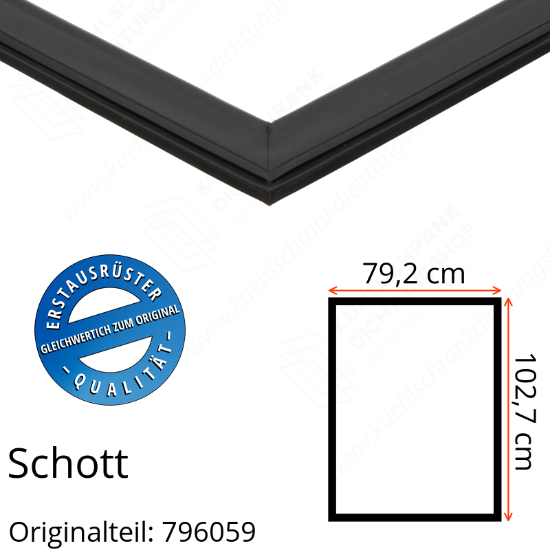 Schott Türdichtung 102,7 x 79,2 cm Ersatzteil: 796059