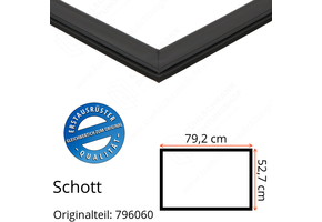 Schott Türdichtung 52,7 x 79,2 cm Ersatzteil: 796060