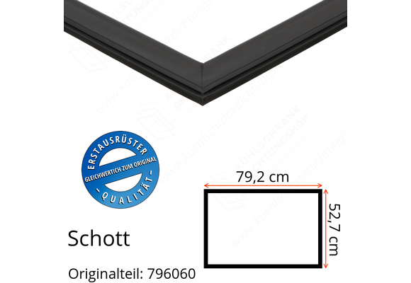 Schott Türdichtung 52,7 x 79,2 cm Ersatzteil: 796060