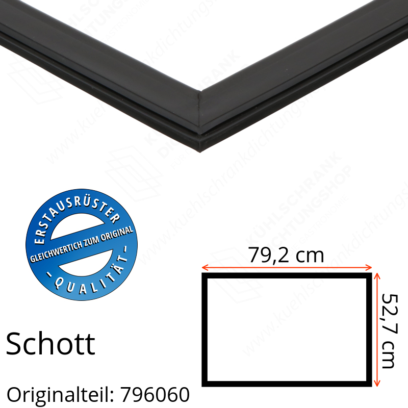 Schott Türdichtung 52,7 x 79,2 cm Ersatzteil: 796060