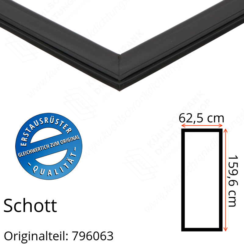Schott Türdichtung 159,6 x 62,5 cm Ersatzteil: 796063