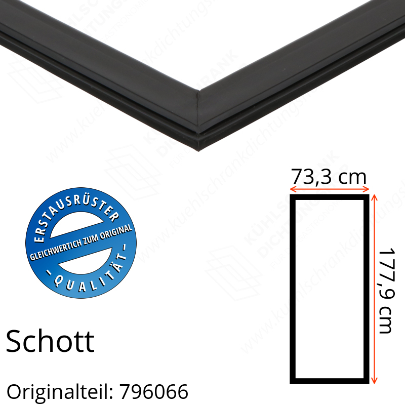 Schott Türdichtung 177,9 x 73,3 cm Ersatzteil: 796066