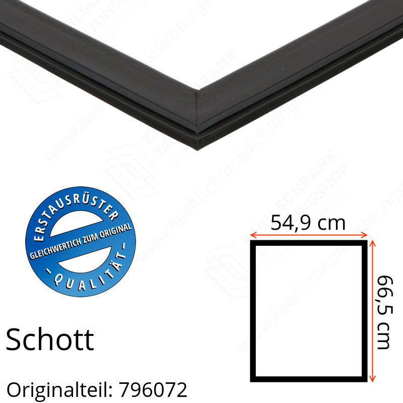 Schott Türdichtung 66,5 x 54,9 cm Ersatzteil: 796072