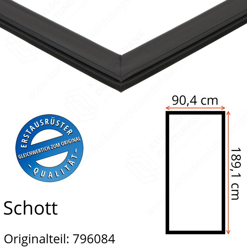 Schott Türdichtung 189,1 x 90,4 cm Ersatzteil: 796084
