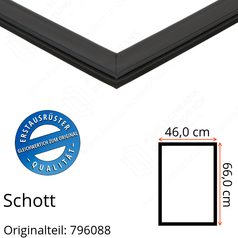 Schott Türdichtung 66,0 x 46,0 cm Ersatzteil: 796088