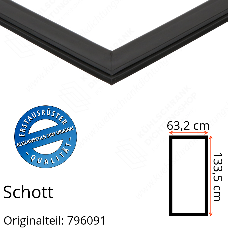 Schott Türdichtung 133,5 x 63,2 cm Ersatzteil: 796091
