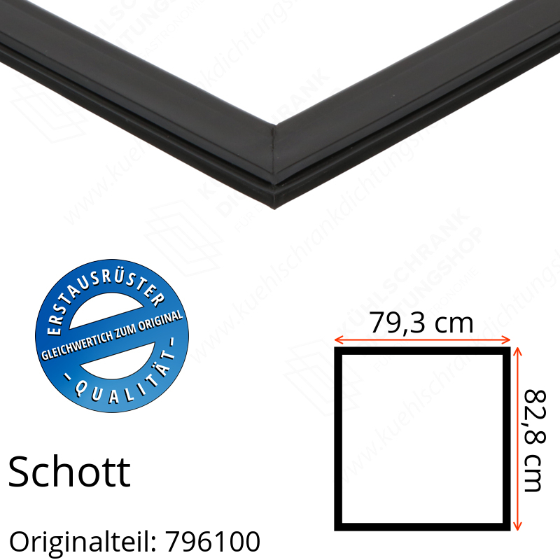 Schott Türdichtung 82,8 x 79,3 cm Ersatzteil: 796100