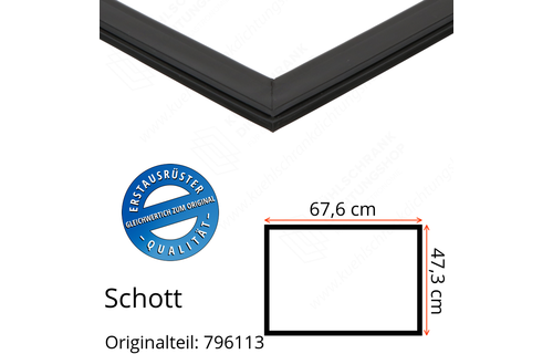 Schott Türdichtung 47,3 x 67,6 cm Ersatzteil: 796113