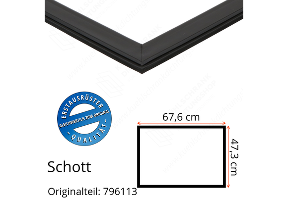 Schott Türdichtung 47,3 x 67,6 cm Ersatzteil: 796113