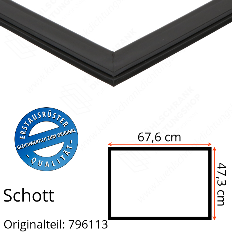 Schott Türdichtung 47,3 x 67,6 cm Ersatzteil: 796113