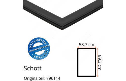 Schott Türdichtung 89,3 x 58,7 cm Ersatzteil: 796114