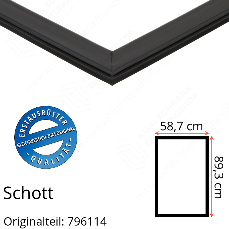 Schott Türdichtung 89,3 x 58,7 cm Ersatzteil: 796114
