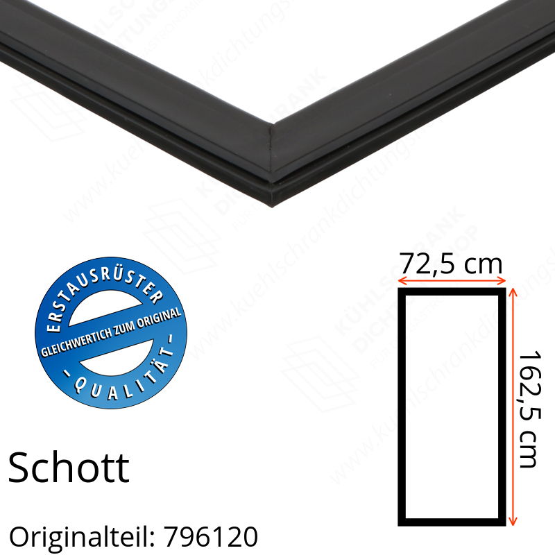 Schott Türdichtung 162,5 x 72,5 cm Ersatzteil: 796120