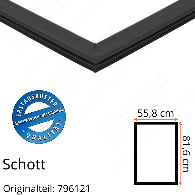 Schott Türdichtung 81,6 x 55,8 cm Ersatzteil: 796121