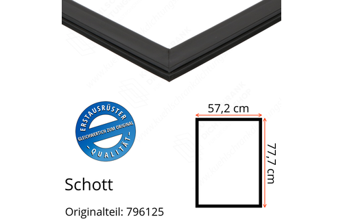 Schott Türdichtung 77,7 x 57,2 cm Ersatzteil: 796125