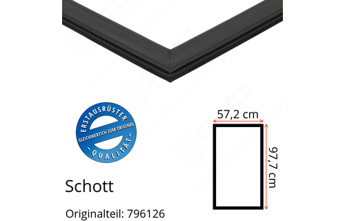 Schott Türdichtung 97,7 x 57,2 cm Ersatzteil: 796126