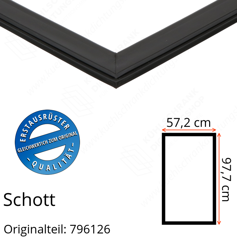 Schott Türdichtung 97,7 x 57,2 cm Ersatzteil: 796126