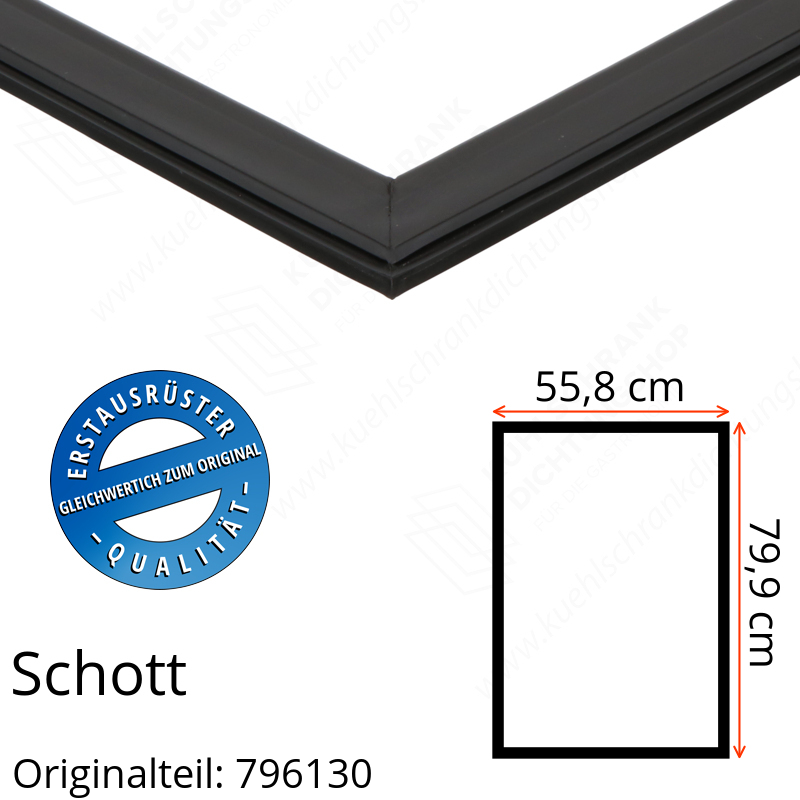 Schott Türdichtung 79,9 x 55,8 cm Ersatzteil: 796130