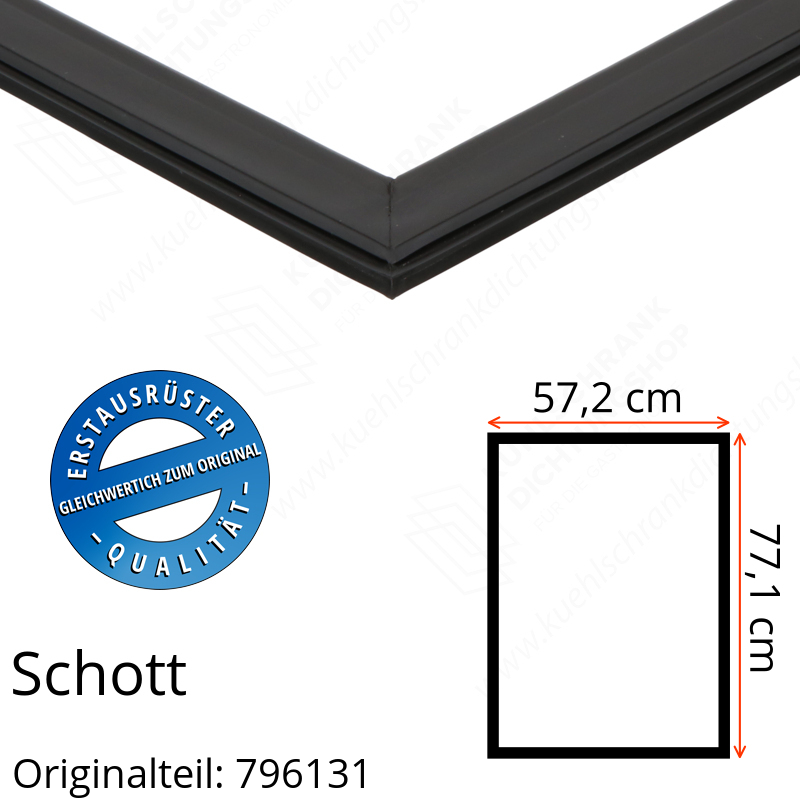 Schott Türdichtung 77,1 x 57,2 cm Ersatzteil: 796131