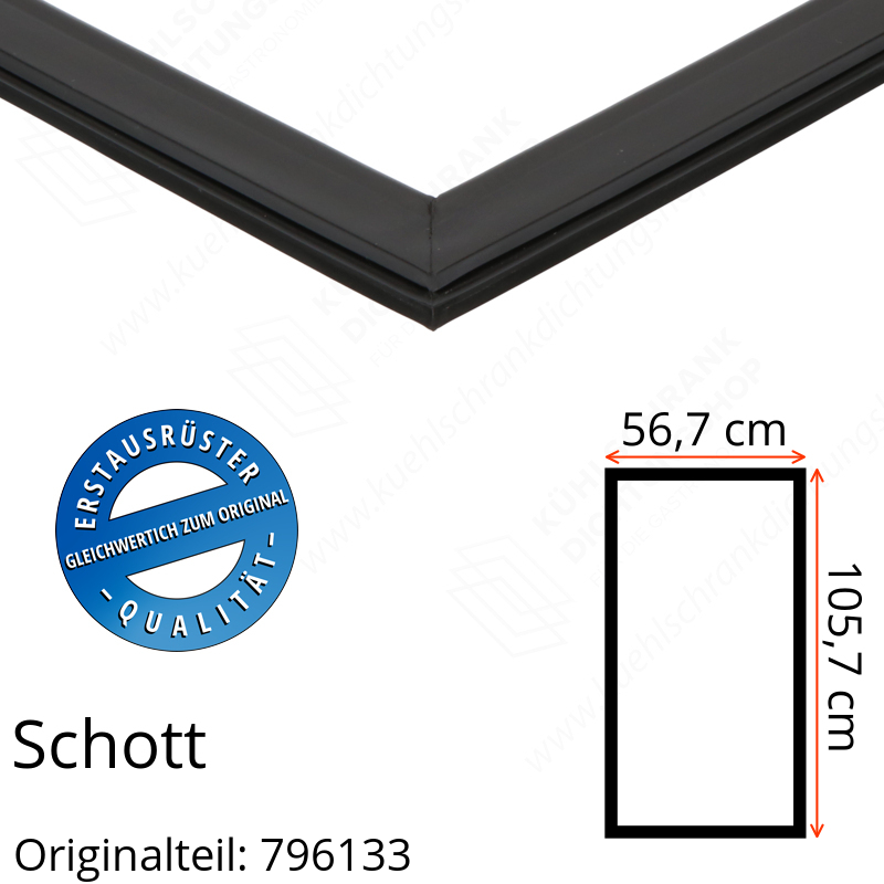 Schott Türdichtung 105,7 x 56,7 cm Ersatzteil: 796133