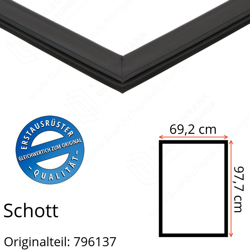 Schott Türdichtung 97,7 x 69,2 cm Ersatzteil: 796137