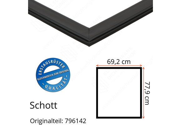 Schott Türdichtung 77,9 x 69,2 cm Ersatzteil: 796142