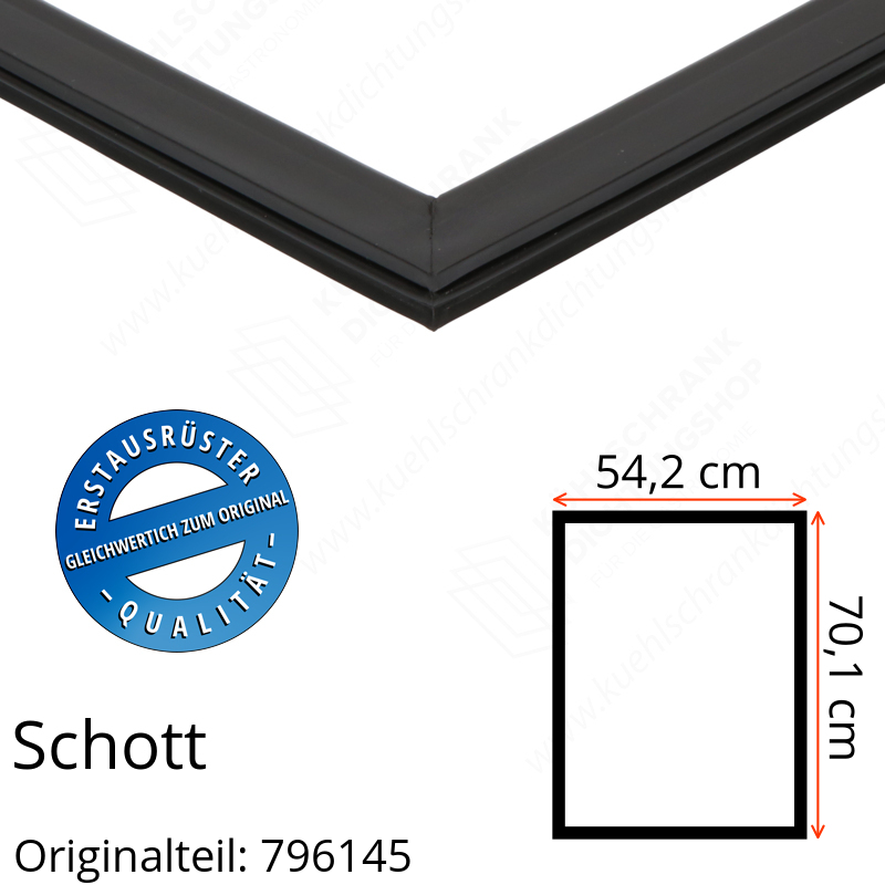 Schott Türdichtung 70,1 x 54,2 cm Ersatzteil: 796145