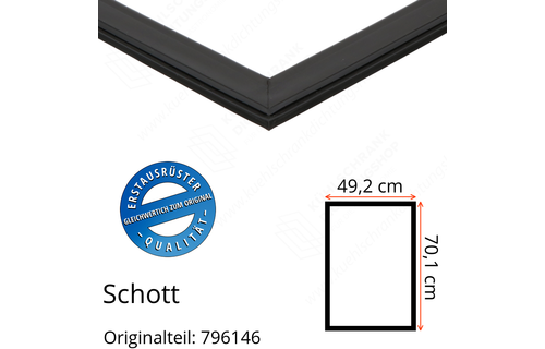 Schott Türdichtung 70,1 x 49,2 cm Ersatzteil: 796146