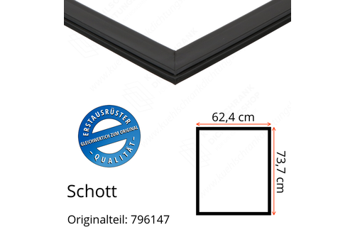 Schott Türdichtung 73,7 x 62,4 cm Ersatzteil: 796147