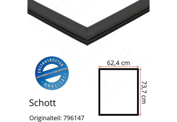 Schott Türdichtung 73,7 x 62,4 cm Ersatzteil: 796147
