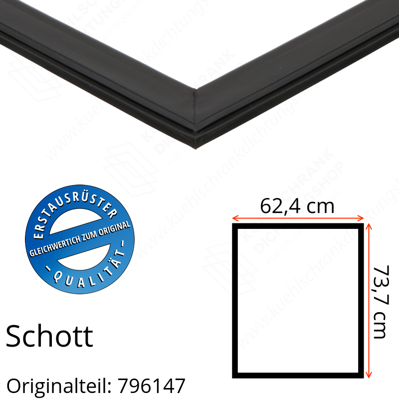 Schott Türdichtung 73,7 x 62,4 cm Ersatzteil: 796147