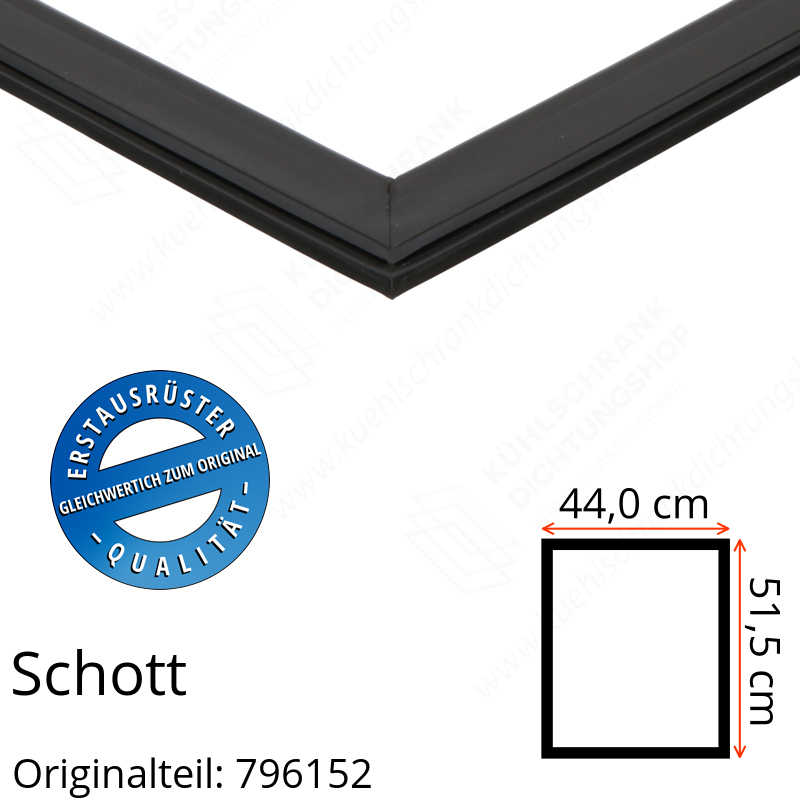 Schott Türdichtung 51,5 x 44,0 cm Ersatzteil: 796152