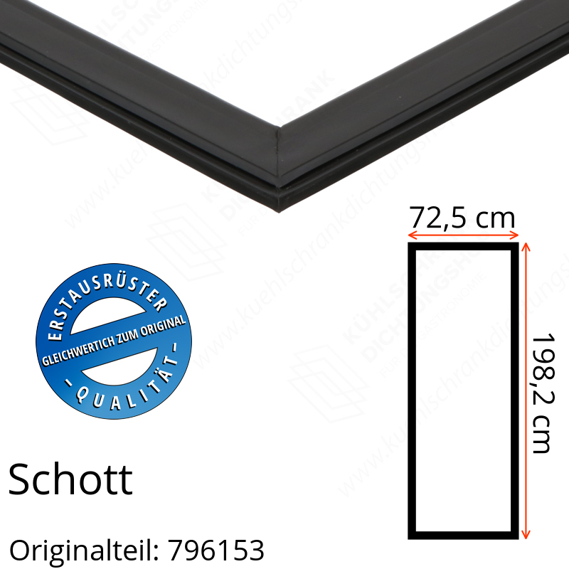 Schott Türdichtung 198,2 x 72,5 cm Ersatzteil: 796153