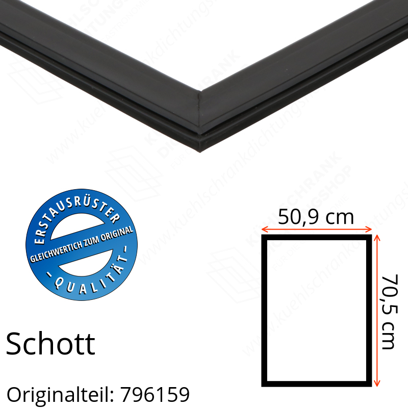 Schott Türdichtung 70,5 x 50,9 cm Ersatzteil: 796159