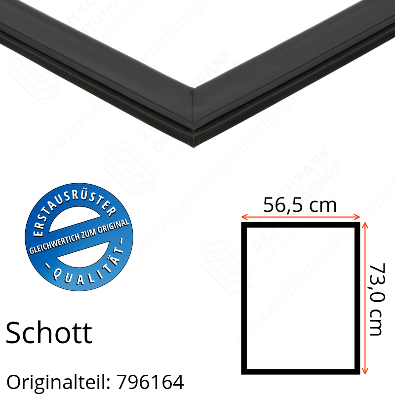 Schott Türdichtung 73,0 x 56,5 cm Ersatzteil: 796164