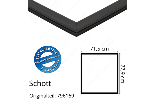 Schott Türdichtung 77,9 x 71,5 cm Ersatzteil: 796169