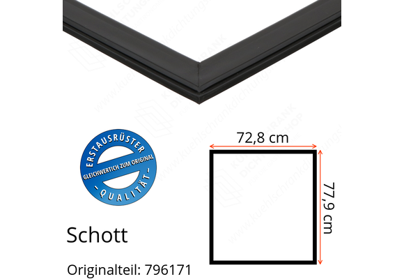 Schott Türdichtung 77,9 x 72,8 cm Ersatzteil: 796171