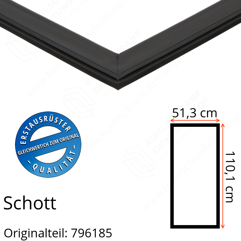 Schott Türdichtung 110,1 x 51,3 cm Ersatzteil: 796185