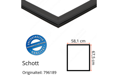 Schott Türdichtung 67,5 x 58,1 cm Ersatzteil: 796189