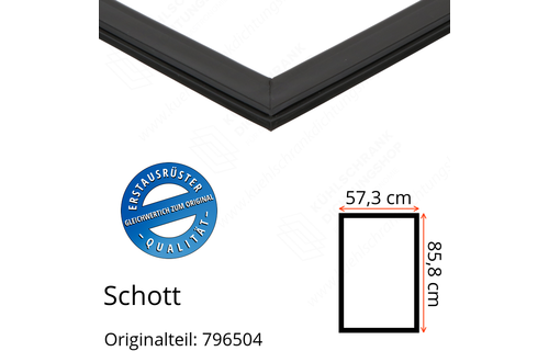 Schott Türdichtung 85,8 x 57,3 cm Ersatzteil: 796504