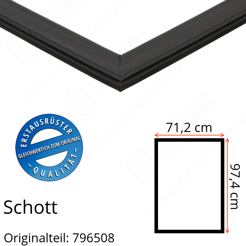 Schott Türdichtung 97,4 x 71,2 cm Ersatzteil: 796508
