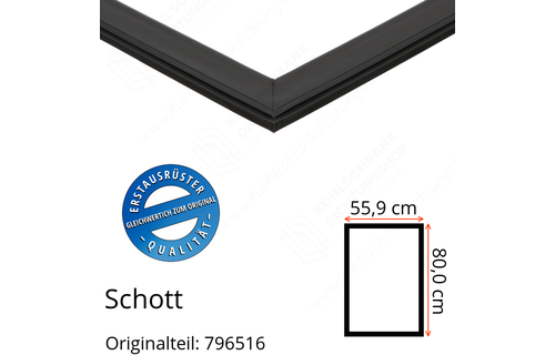 Schott Türdichtung 80,0 x 55,9 cm Ersatzteil: 796516