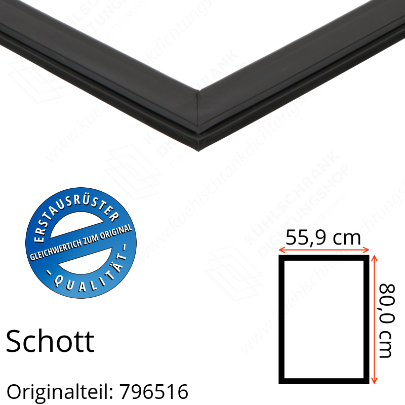 Schott Türdichtung 80,0 x 55,9 cm Ersatzteil: 796516